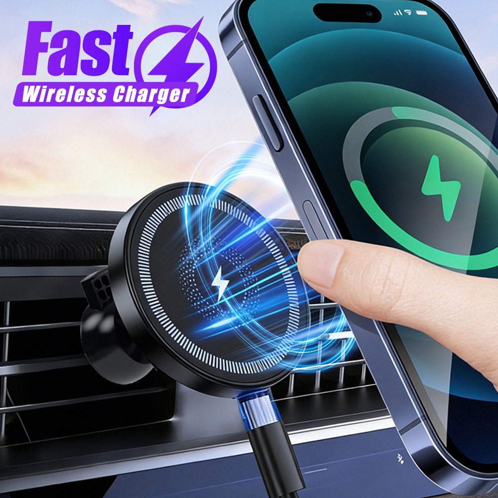 Magnetic Phone Holder For Car Vent - 자석식 무선 차량용 충전기 에어벤트 폰