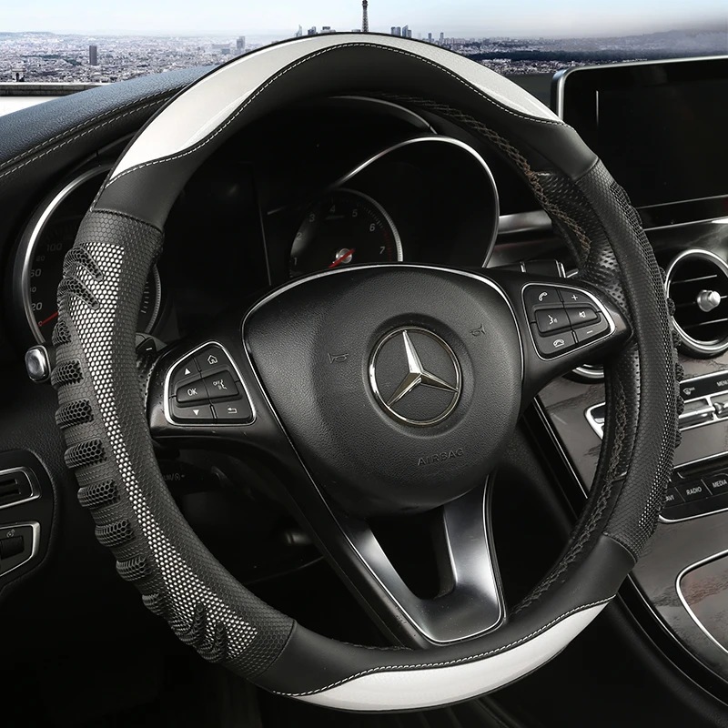 Car Steering Wheel Cover Anti Slip Breathable - 3차원 벌집 자동차 핸들 커버 미끄럼