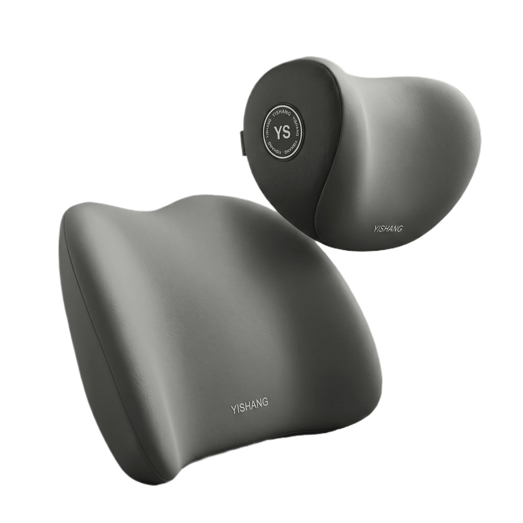Memory Foam Car Neck Pillow Lumbar Support - 차량용 헤드레스트 및 요추 지지 쿠션,
