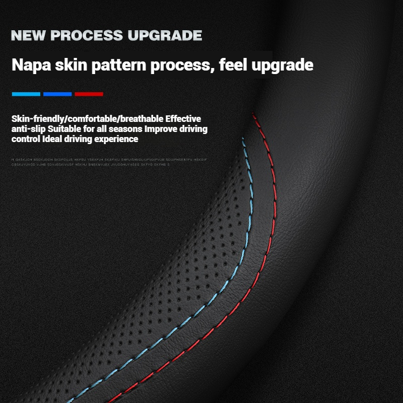 통기성 가죽 자동차 핸들 커버 미끄럼 방지 38cm 마 - Car Steering Wheel Cover Anti Slip Breathable 리뷰 및 가격