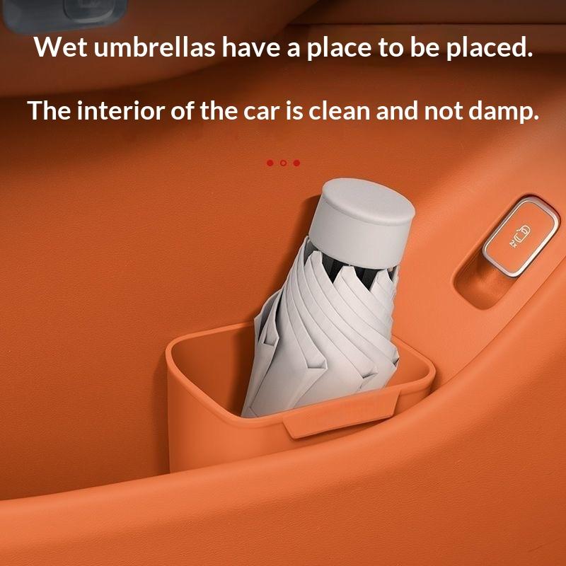 새로운 실리콘 소재의 차량용 도어 컵 홀더 겸 수납함, - Waterproof Car Trash Can With Lid 리뷰 및 가격