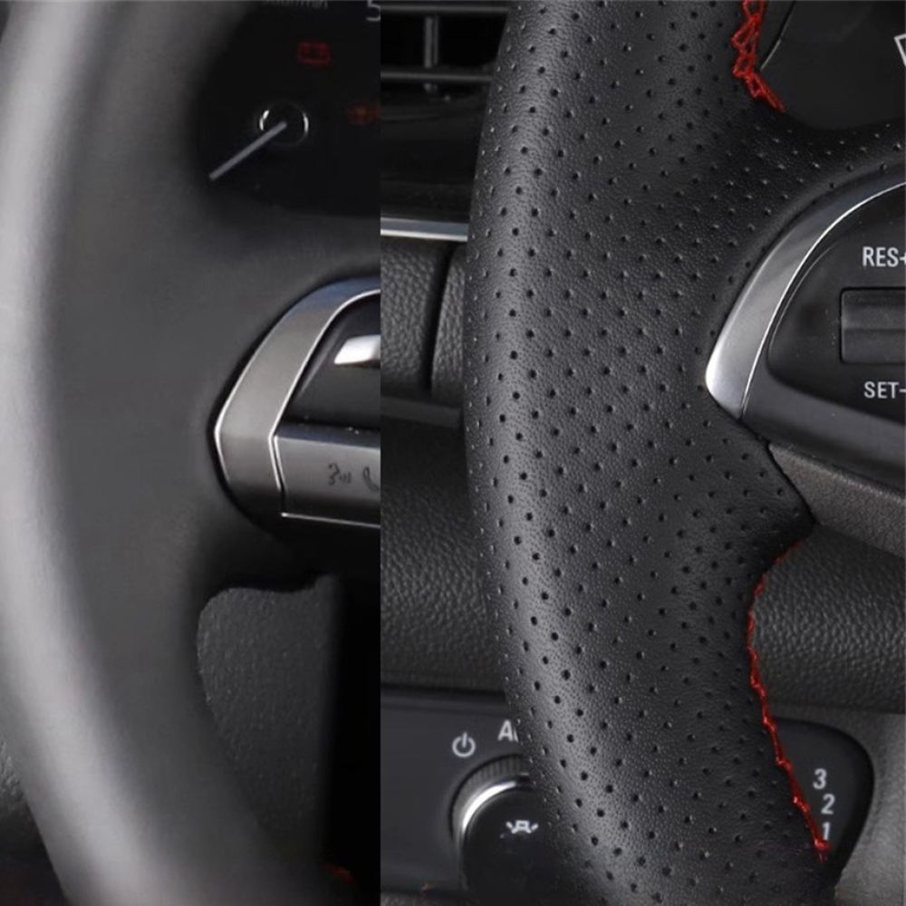 손 바느질 미끄럼 방지 자동차 핸들 커버 푸조 208  - Car Steering Wheel Cover Anti Slip Breathable 리뷰 및 가격