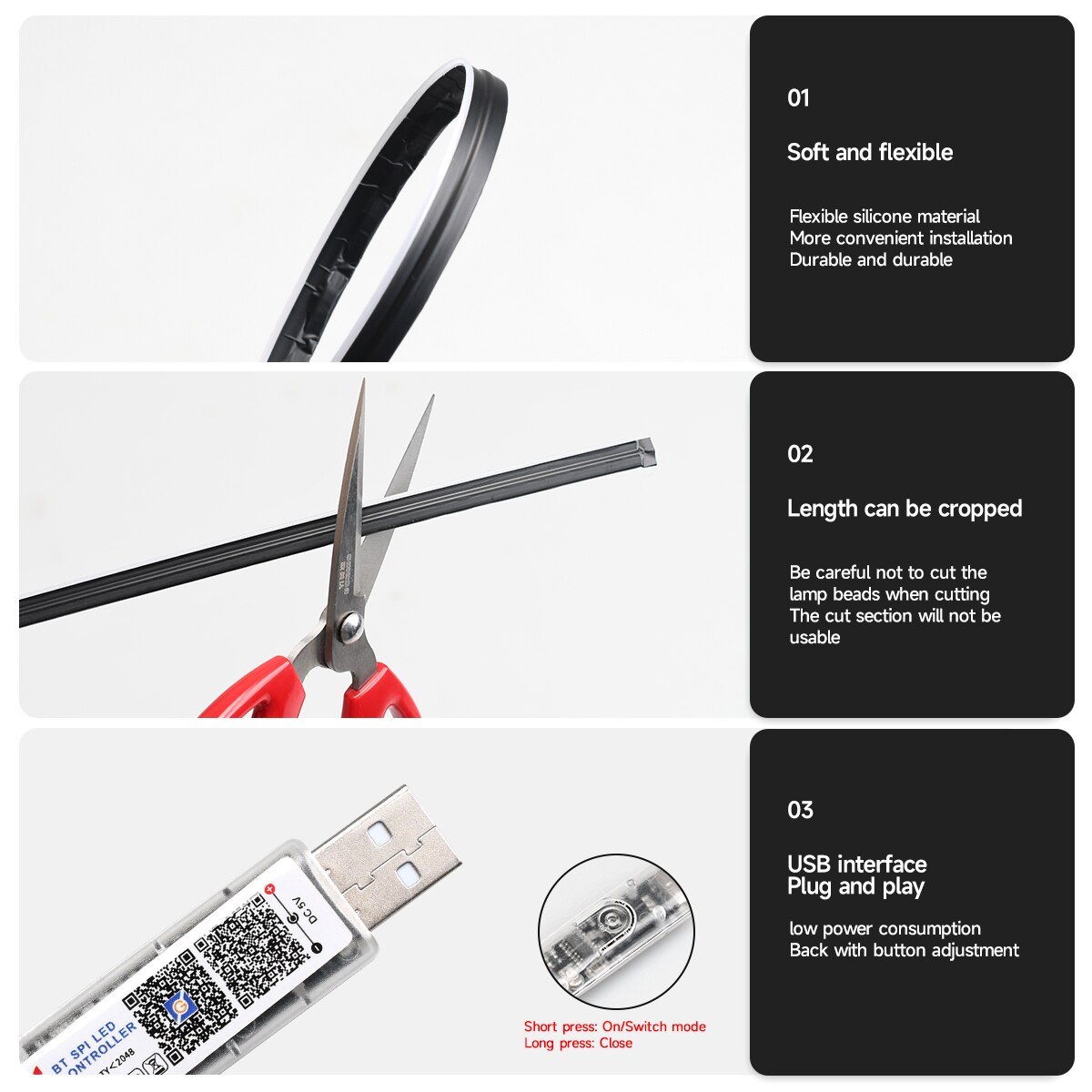 차량용 USB 64색 아크릴 스트립 LED 엠비언트 라 - Led Ambient Interior Car Lights App Control 리뷰 및 가격