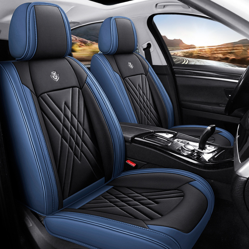 새로운 나파 가죽 자동차 시트 커버 풀 세트 5인승 사 - Leather Car Seat Covers Full Set Universal 리뷰 및 가격