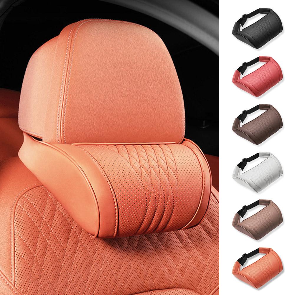 럭셔리 가죽 자동차 헤드레스트 베개 메모리폼 목 지지  - Memory Foam Car Neck Pillow Lumbar Support 리뷰 및 가격